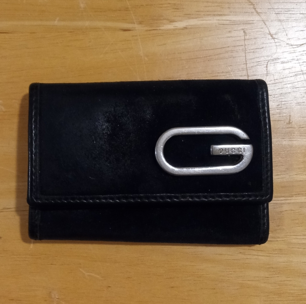 Tom Ford era Gucci Suede and Leather Key Holder